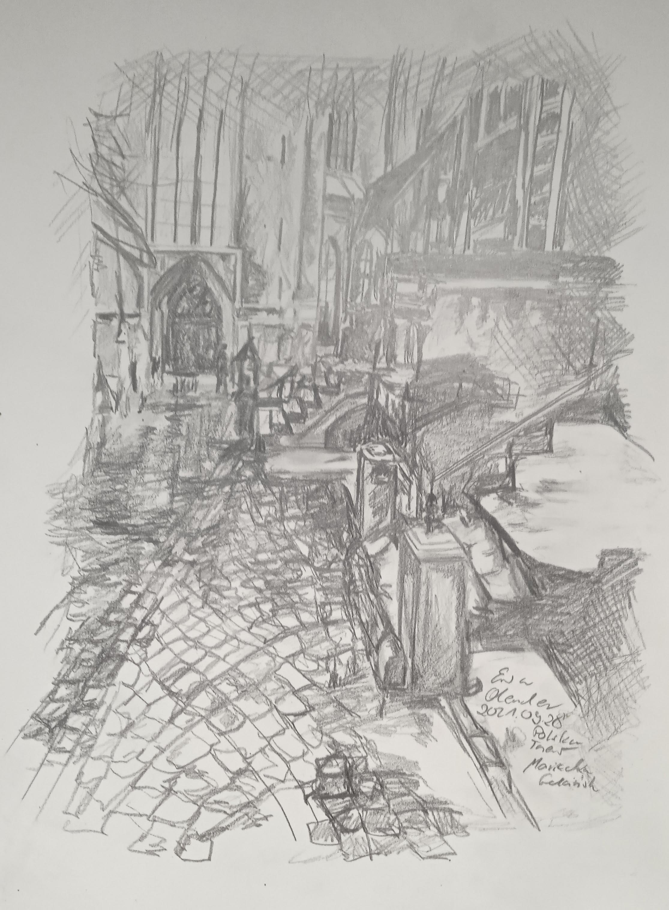 Praca malarska Ewy Olender